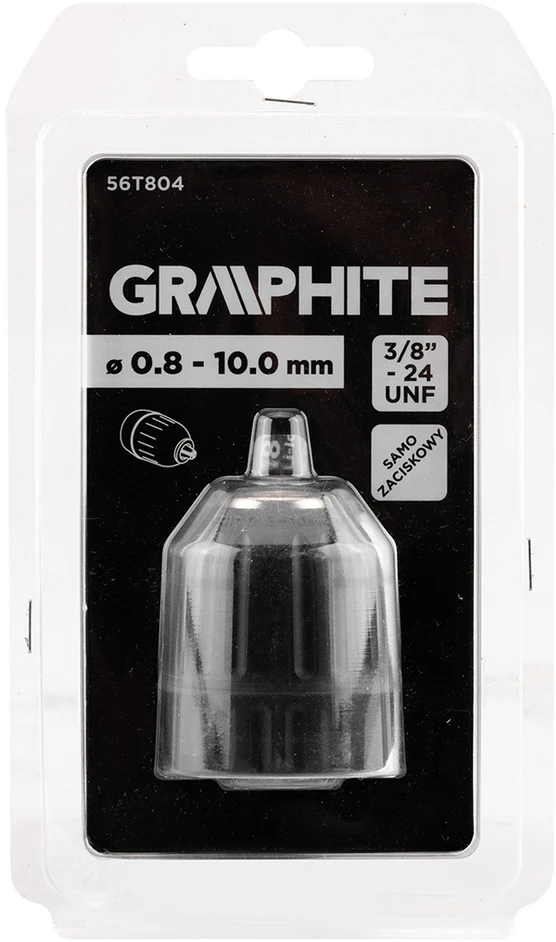 Graphite Laikiklis Savisriegis grąžto griebtuvas, 3/8"- 24 UNF, 0,8-10,0 mm