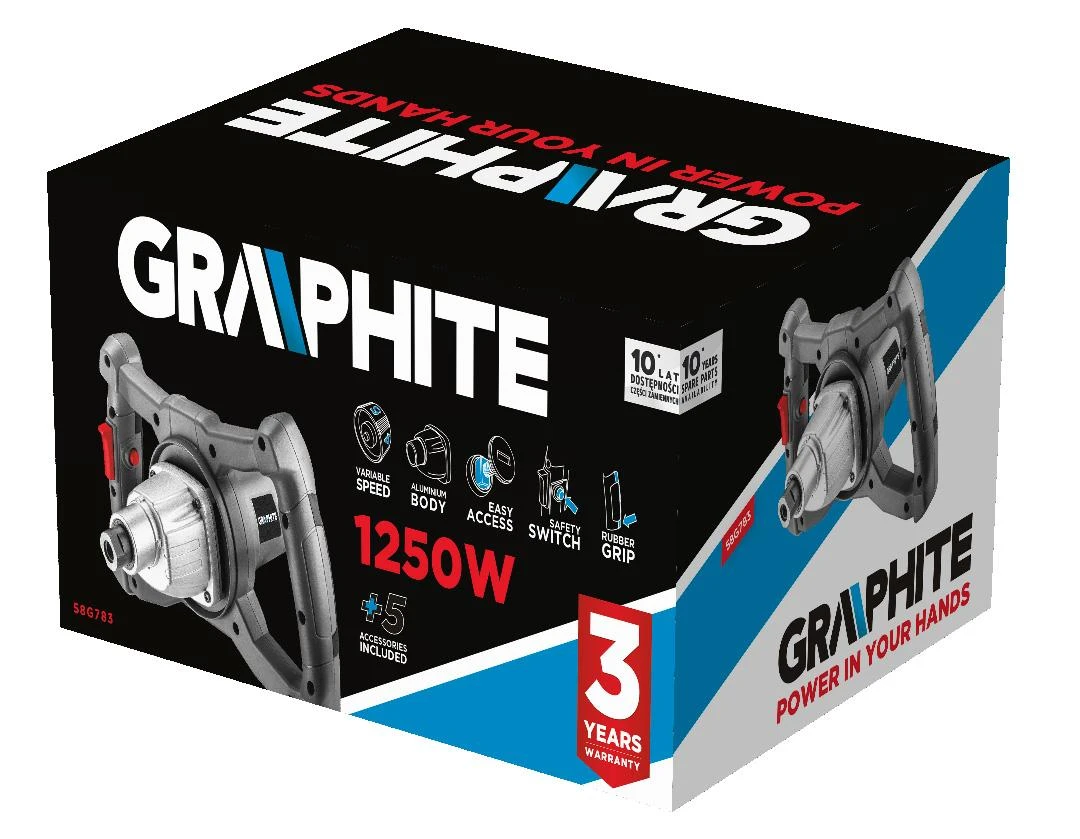 Graphite Mieszarka Maišytuvas 1250 W, 400–800 min-1