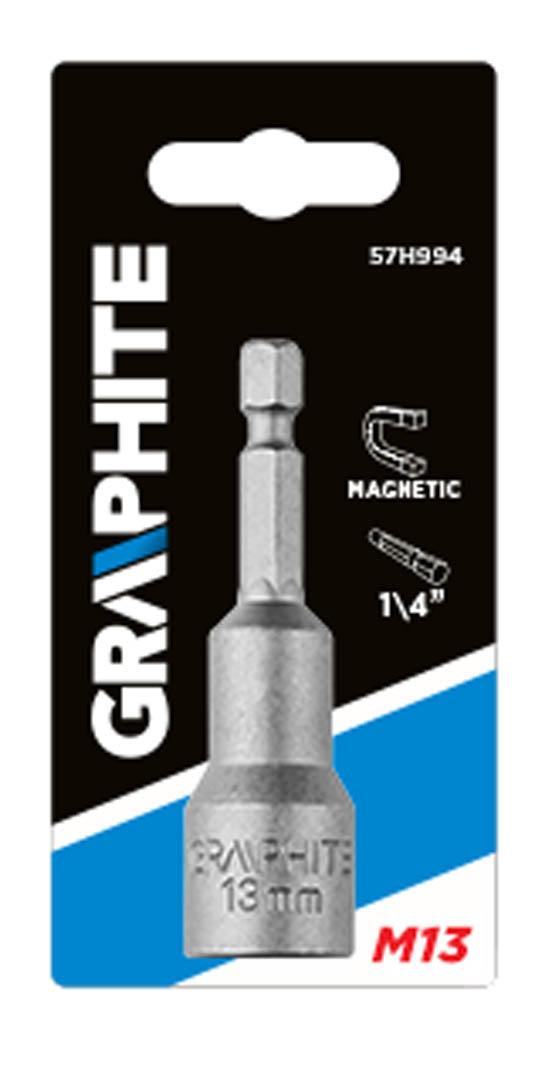 Nasadka Grafitinis veržliaraktis 13x65mm 1/4 "- 57H994