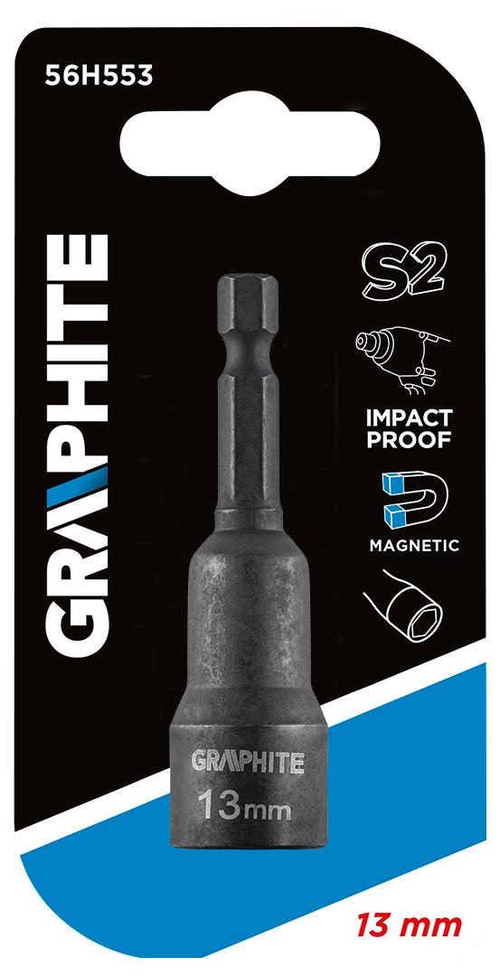 Nasadka Smūginė galvutė, magnetinė 13 x 65 mm