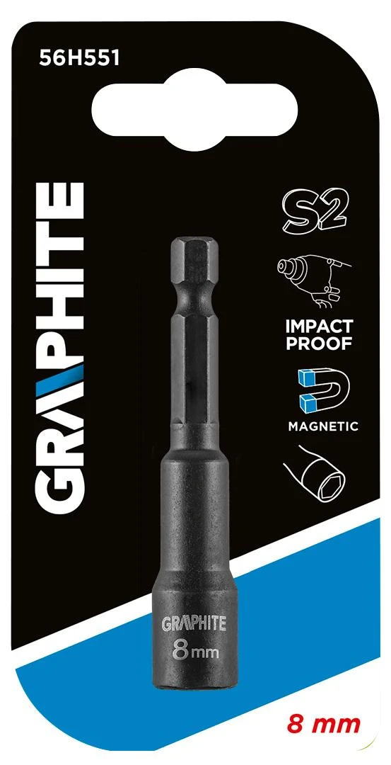 Graphite MAGNETINIS LIZDAS 8mm POVEIKIS GRAFITAS 56H551