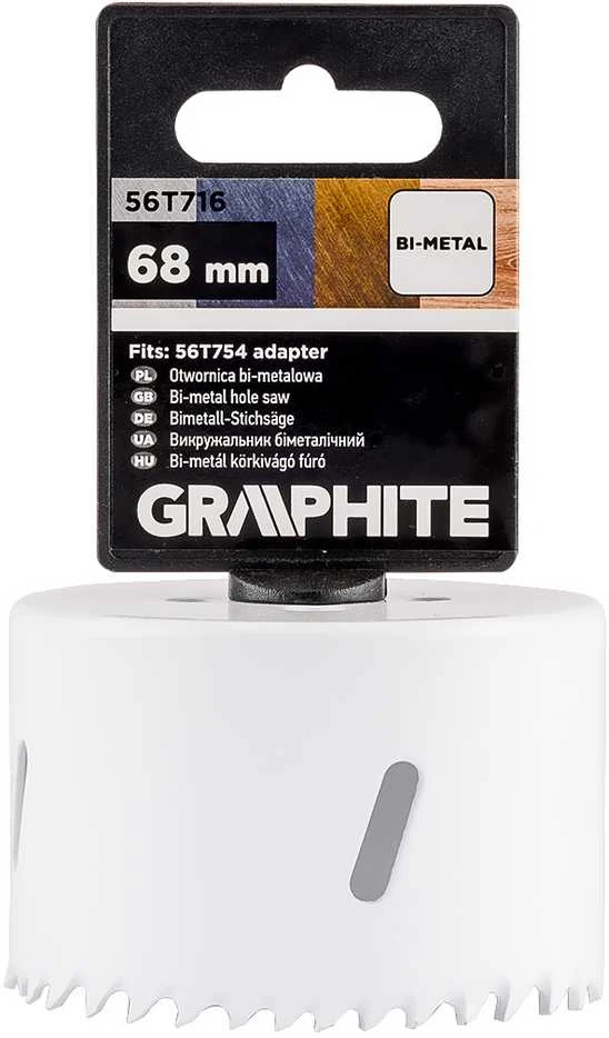 Grąžtas Otwornica Bimetalinis skylių pjūklas 68 mm