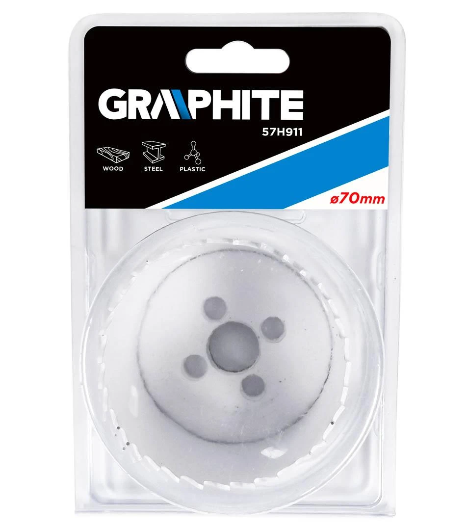 Graphite Grafitinis 70 mm bimetalinis skylių pjūklas - 57H911