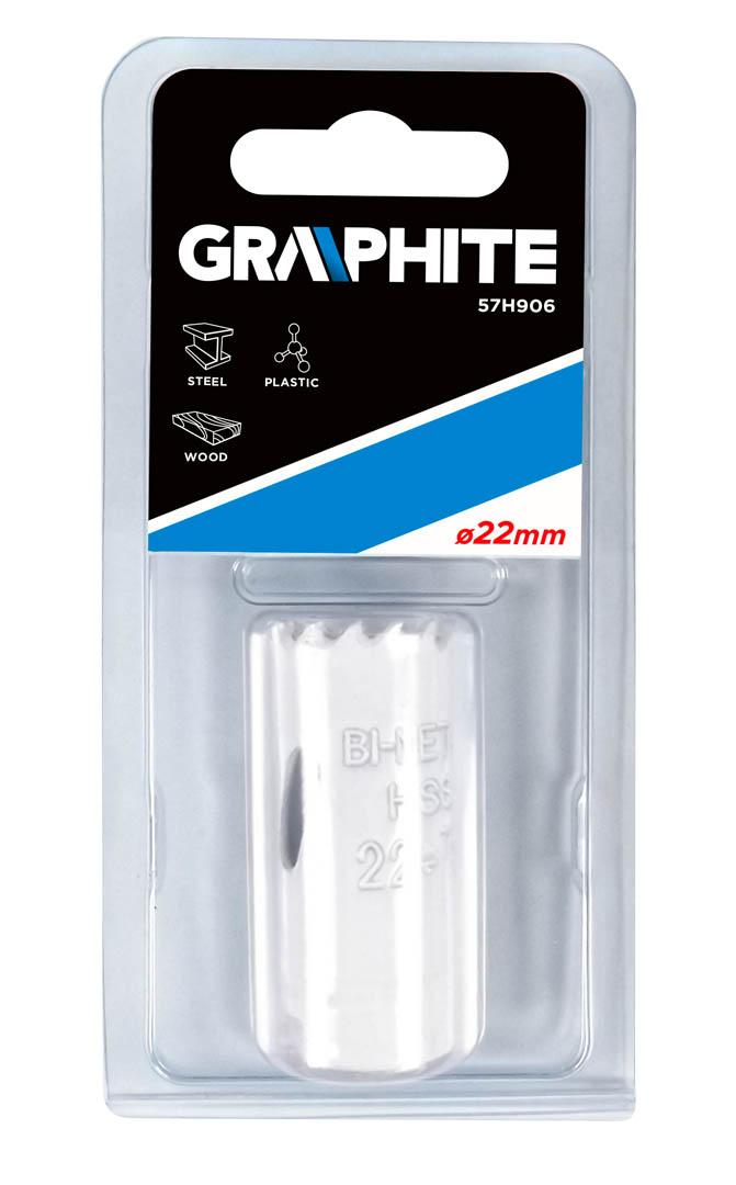 Otwornica Bi-metalinė gręžimo karūnėlė Graphite, 22mm
