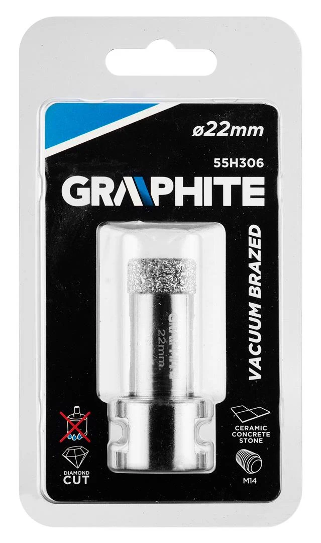 Grąžtas Otwornica Deimantinis skylių pjūklas 22 mm x M14