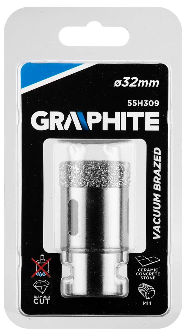 Graphite Karūninis grąžtas, 32 mm x M14