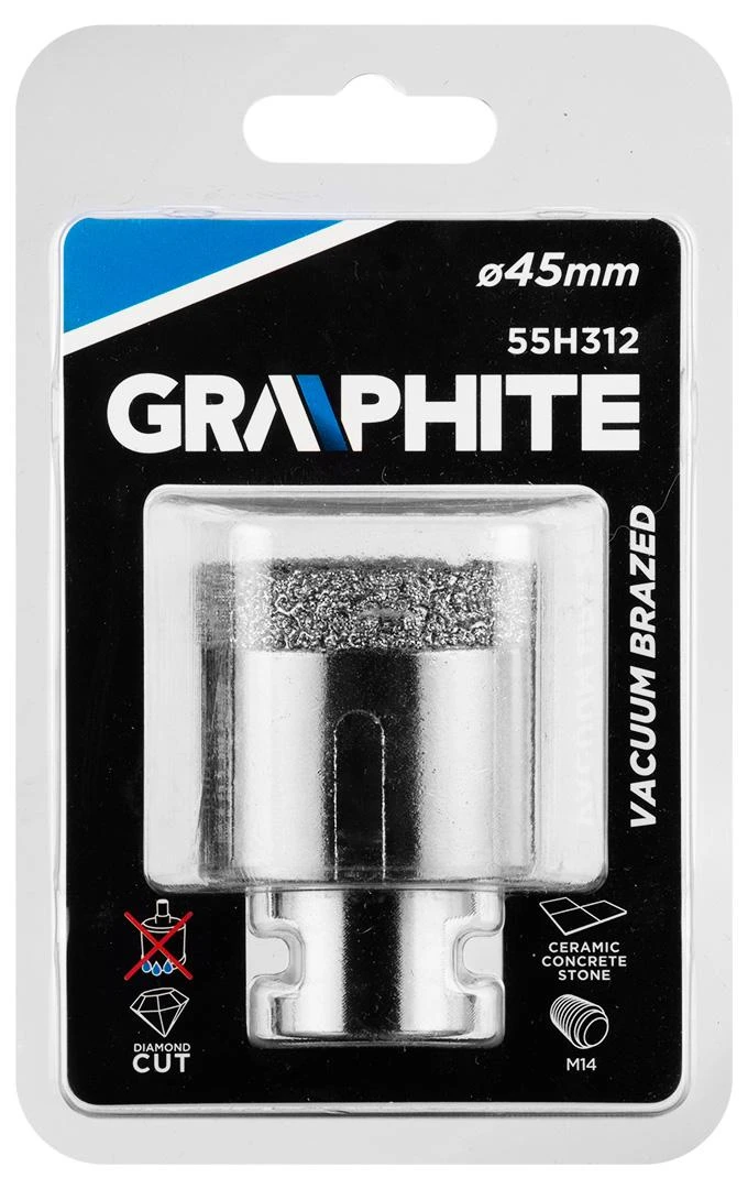 Graphite Karūninis grąžtas, 45 mm x M14