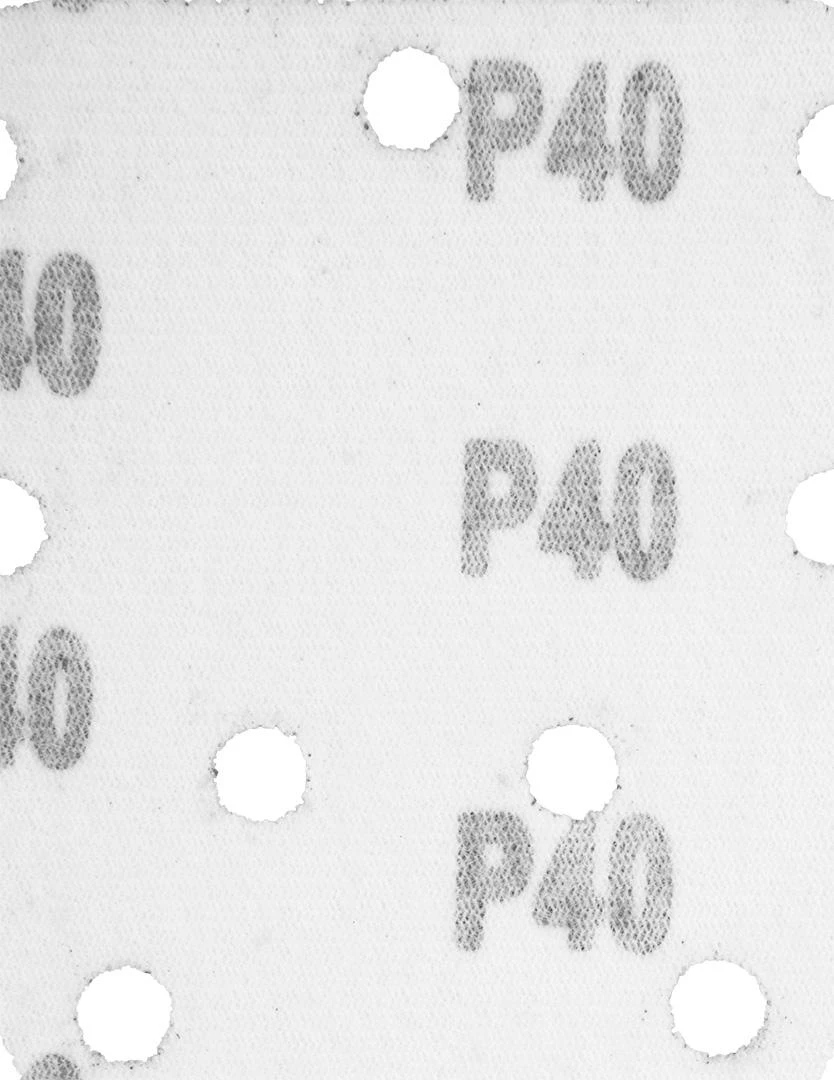 Graphite Papier Švitrinis popierius su lipdukais delta 140 x 140 x 80 mm, K40, 5 vnt., su skylutėmis