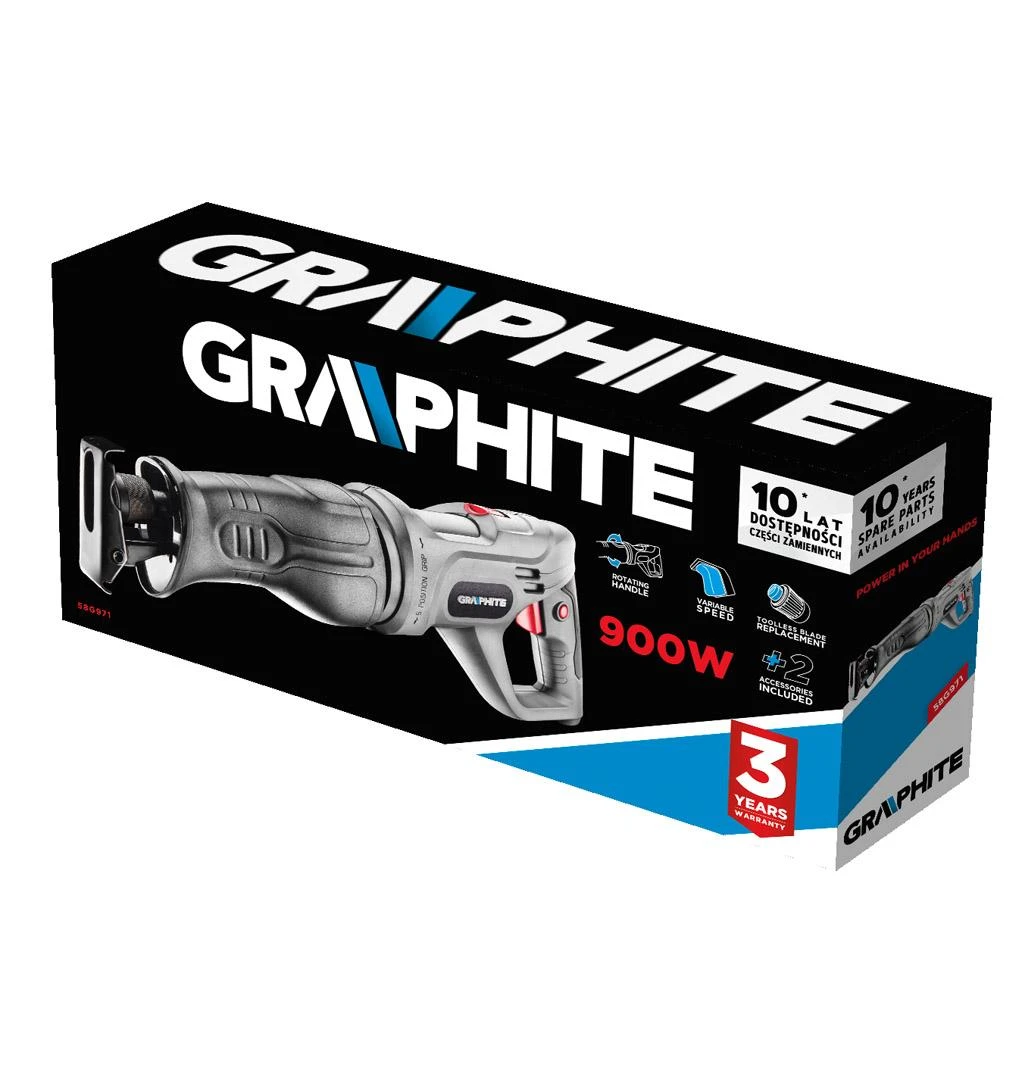 Tiesinis pjūklas Graphite 58G971; 900 W