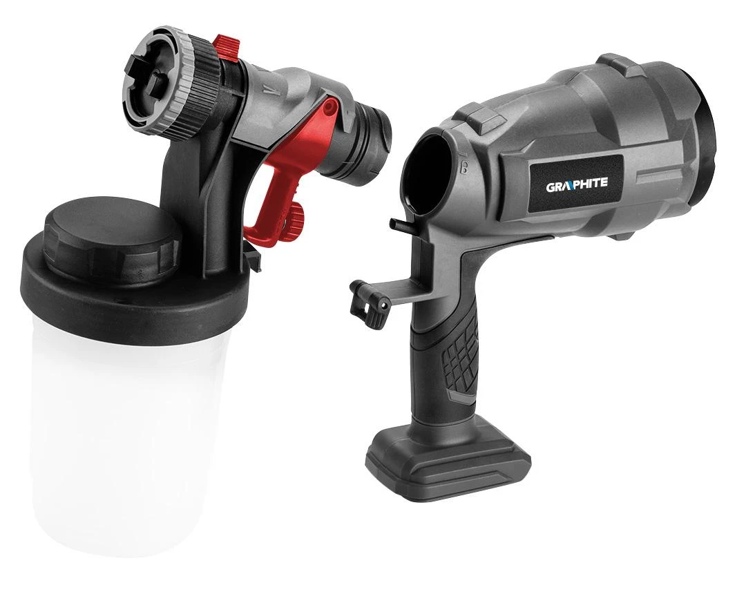 Graphite Pistolet Natryskowy HVLP Energy+ 18 V purškimo pistoletas, ličio jonų, be akumuliatoriaus