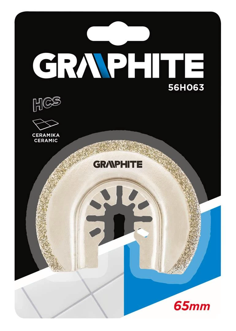 Grąžtas Tarcza Pusapvalis diskas 65 mm, HCS, galvanizuota deimanto dulkių danga