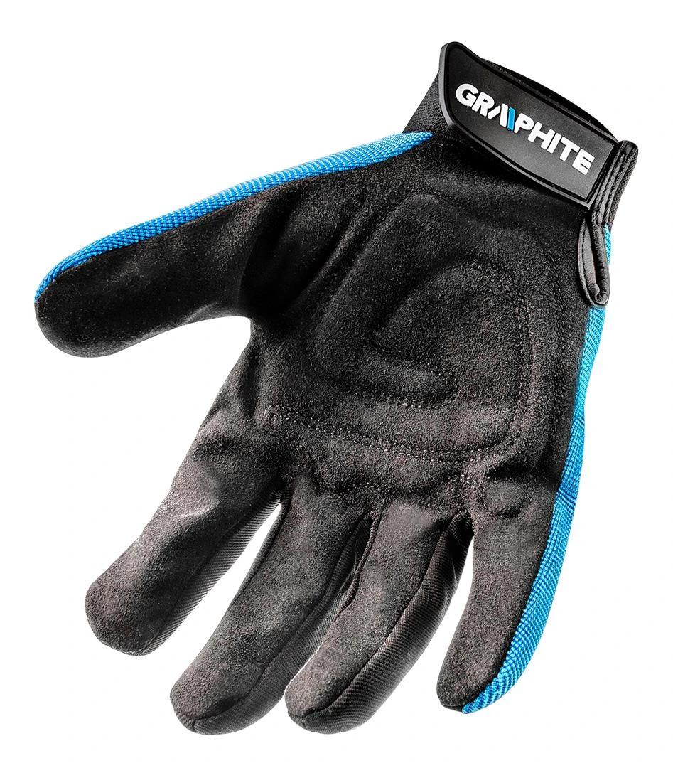 Graphite Rękawice 10 colių darbo pirštinės, sintetinė oda + elastingas audinys
