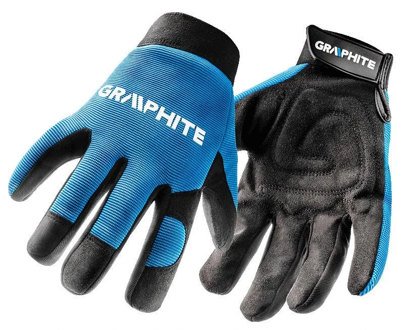 Graphite Rękawice 10 colių darbo pirštinės, sintetinė oda + elastingas audinys