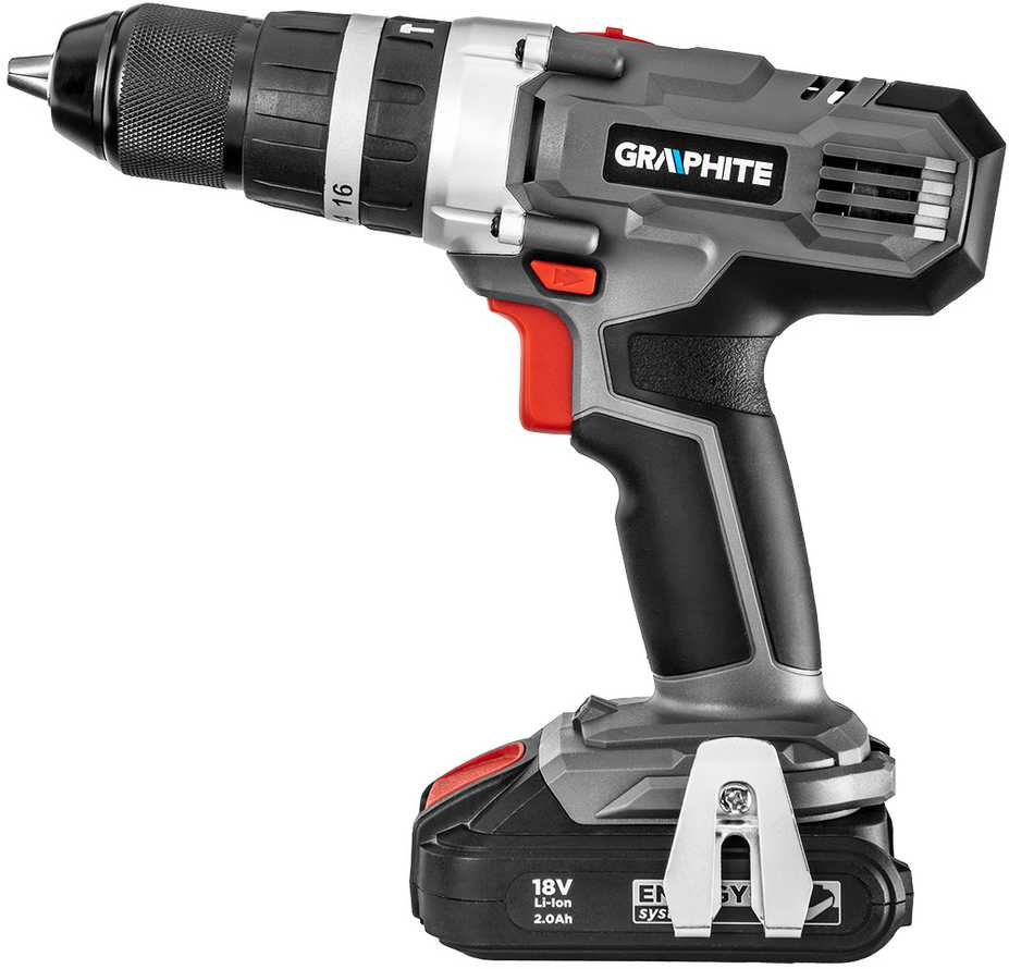 Graphite E+ rinkinys: 58GE130 šlifuoklis + 58G010 smūginis grąžtas/suktuvas
