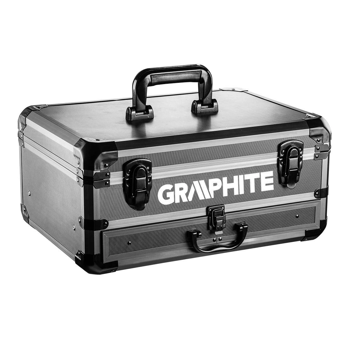 Akumuliatorinis gręžtuvas-suktuvas 18V su priedais GRAPHITE 58G022-PS15