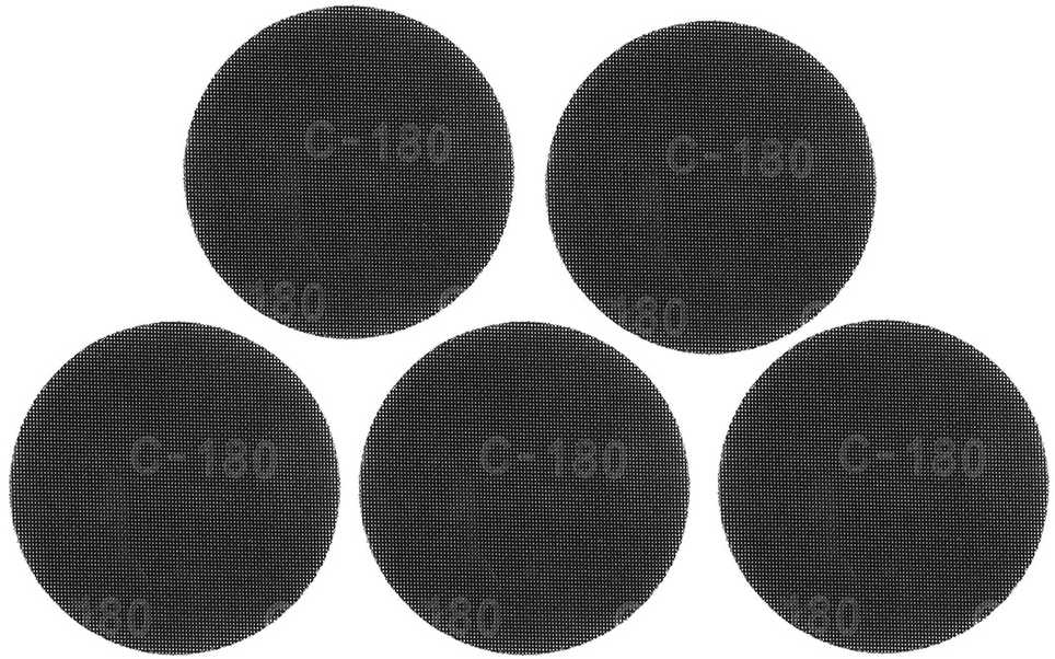 Siatka Šlifavimo tinklelis su lipdukais 180 mm, K180, 5 vnt. šlifuokliui 59G263