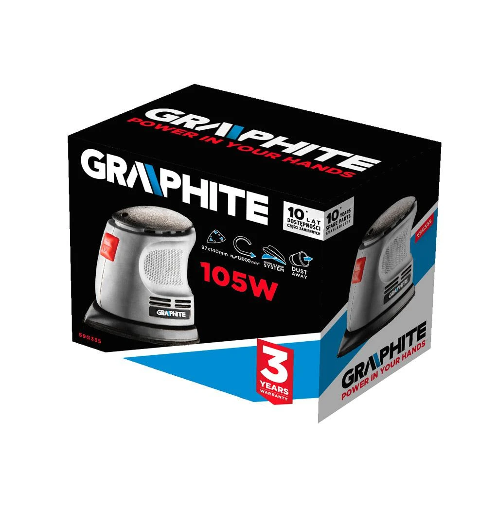 Graphite Delta šlifuoklis 105 W