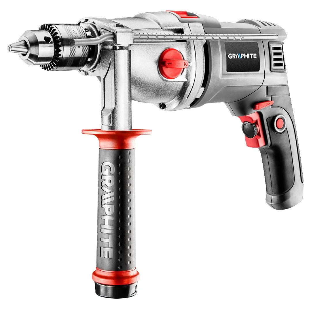 Graphite Grafitinis 58G722 smūginis gręžtuvas 1050 W 3000 RPM Raktas