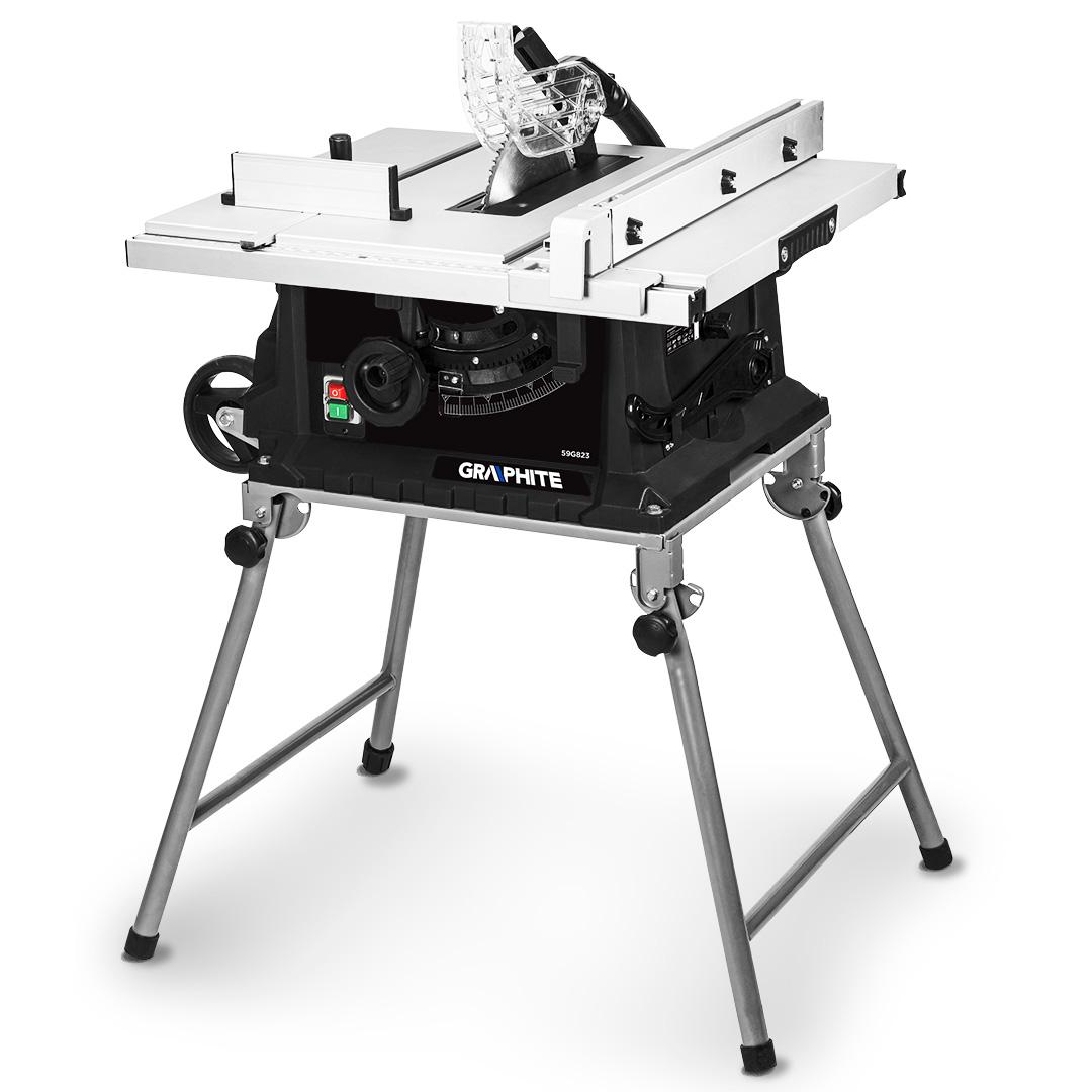 Graphite 59G823 Medinis pjūklo stovas, juodas, pilkas, 4 x kojelės