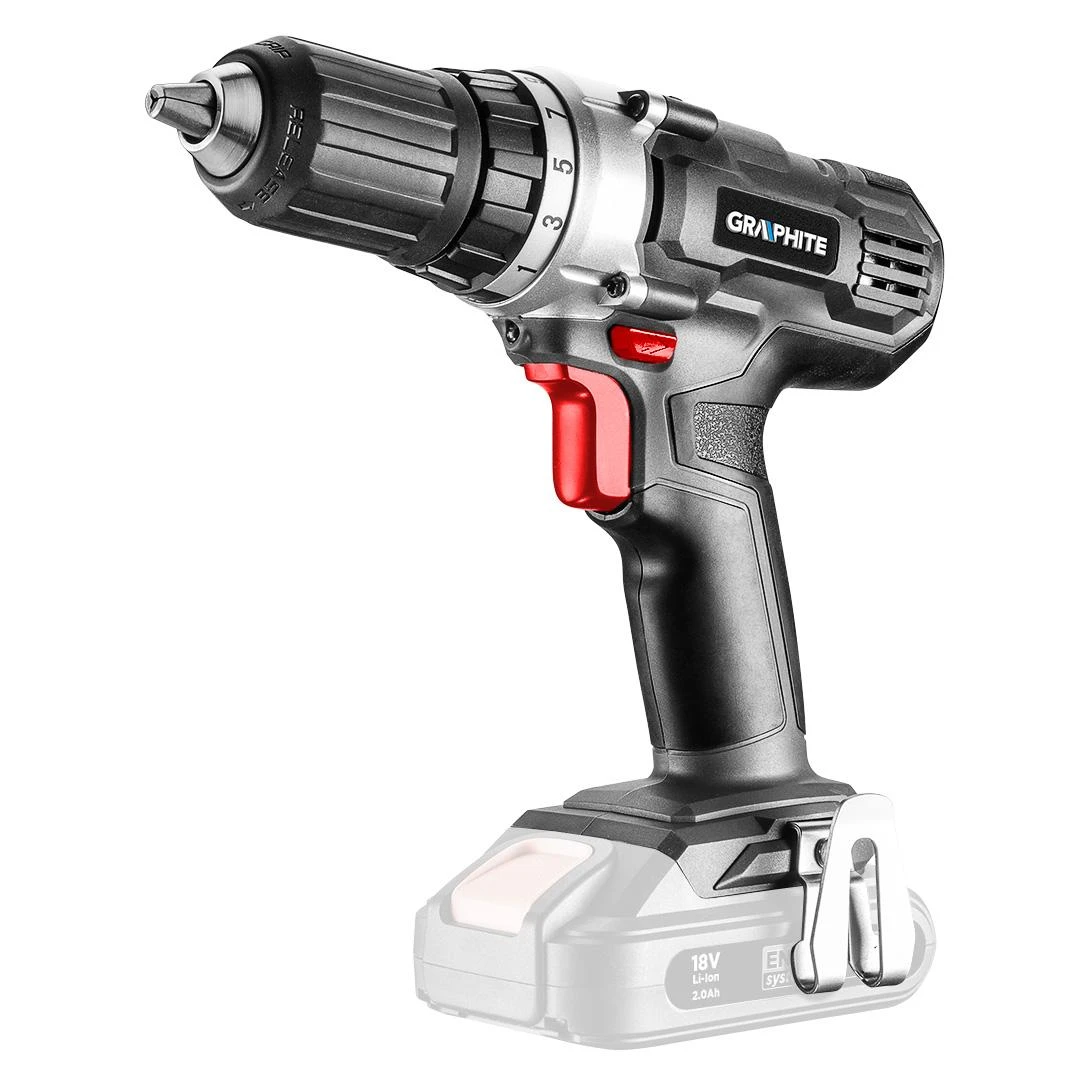 Graphite 18V suktuvas su metaliniu diržo kabliu