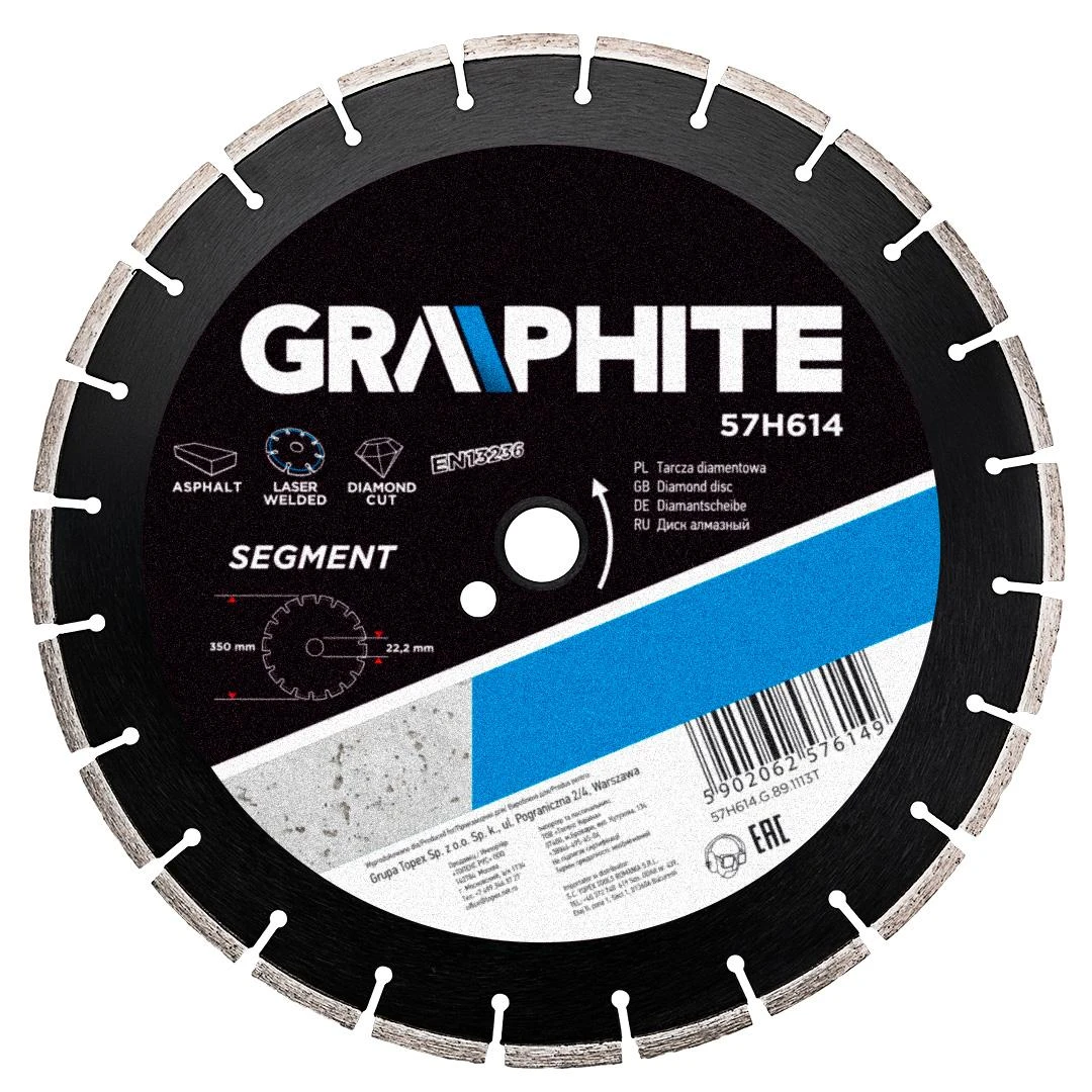 Tarcza Grafito segmentuotas deimantinis diskas 350x25,4 mm 57H614
