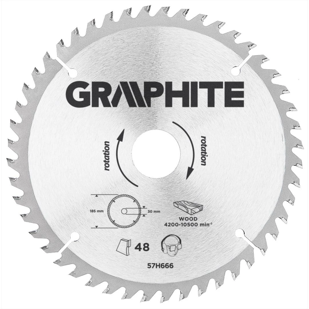 Graphite Pjovimo diskas, 185x30x3,2 mm