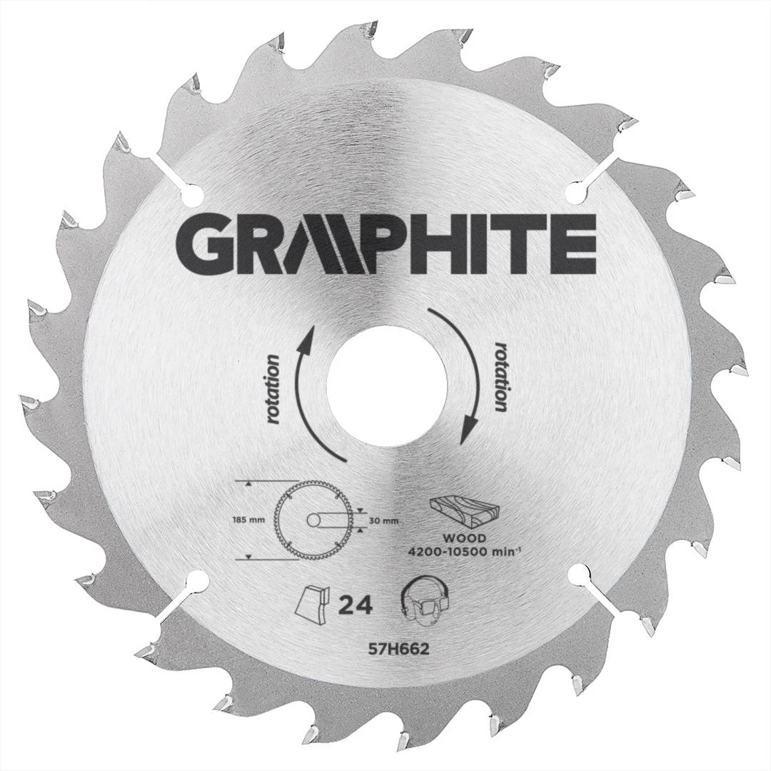 Graphite Pjovimo diskas, 185 x 30 mm