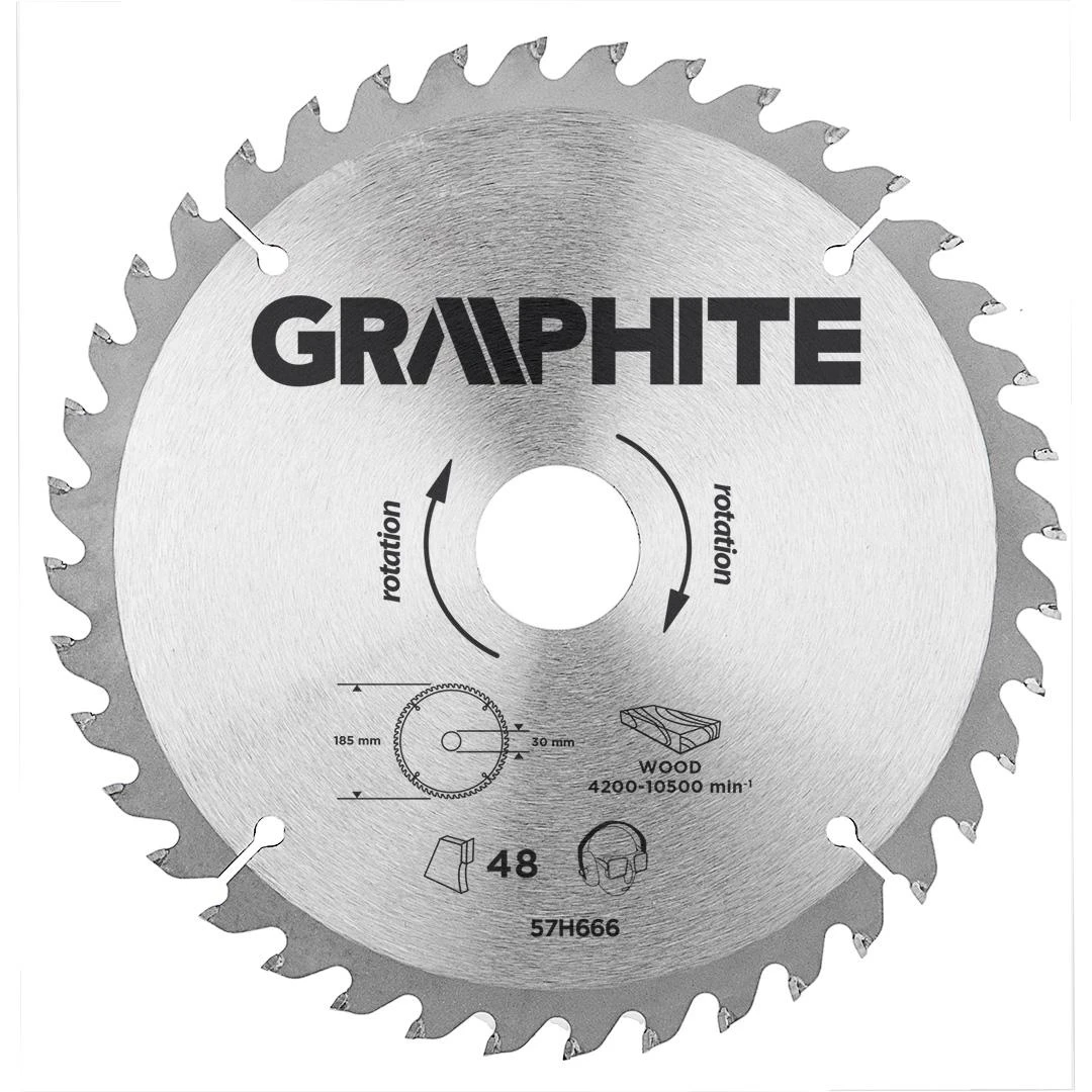 Pjovimo diskas Graphite 190x30mm 40 zębów 57H670