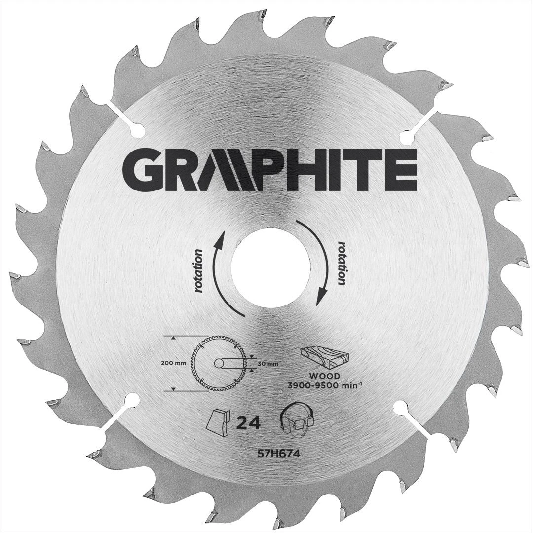 Graphite Pjovimo diskas, 200 x 30 mm