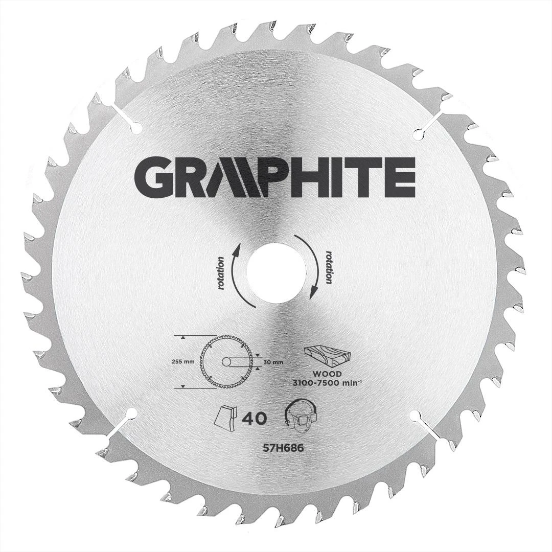 Pjovimo diskas Graphite, 255x30mm