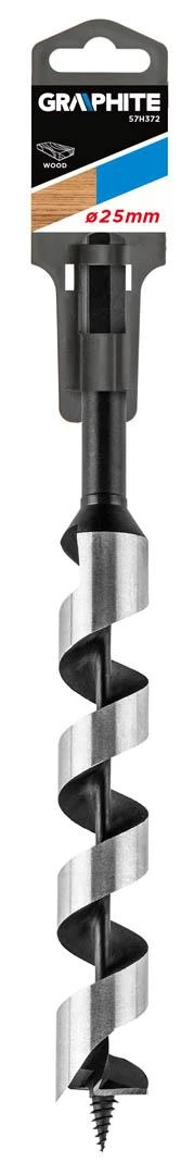 Wiertło Spiralinis grąžtas medienai Graphite 57H372, 25x250 mm