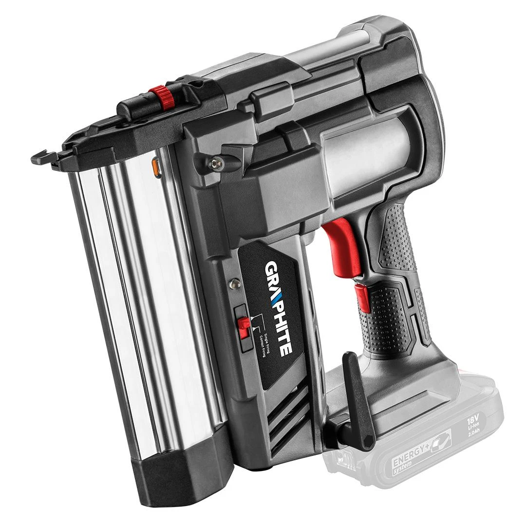 GRAPHITE 18V vinių pistoletas, šoninis vaizdas