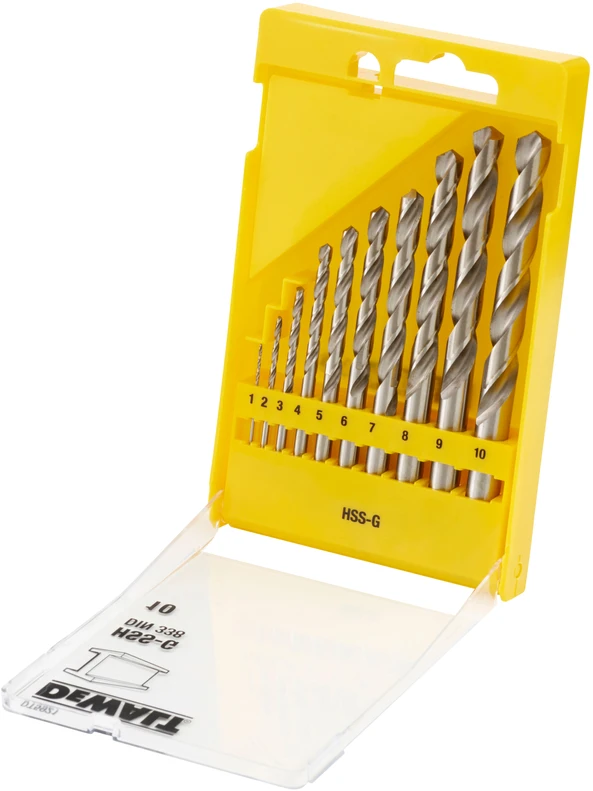 Grąžtas Grąžtų komplektas metalui DeWalt DT5921-QZ; 1-10 mm; 10 vnt.