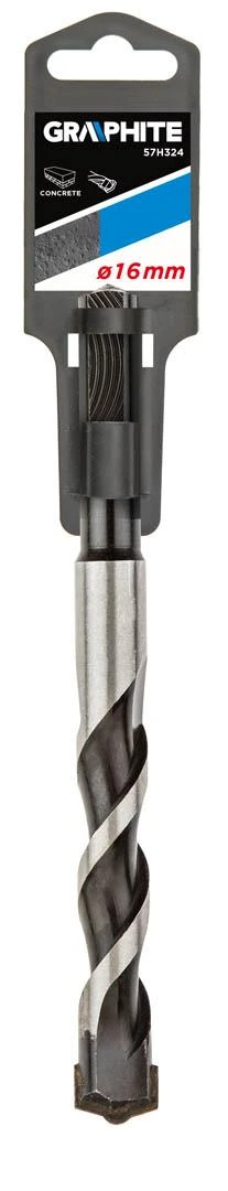 Graphite Wiertło 16 x 160 mm betono grąžtas, drugelio formos antgalis