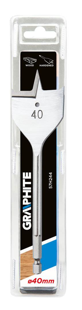 Wiertło Medienos grąžtas, drugelis 40 x 152 mm