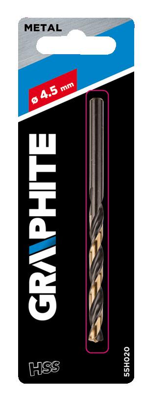 Wiertło HSS-CNC metalo grąžtas, 124°, „Pro-Tec“, 4,5 mm