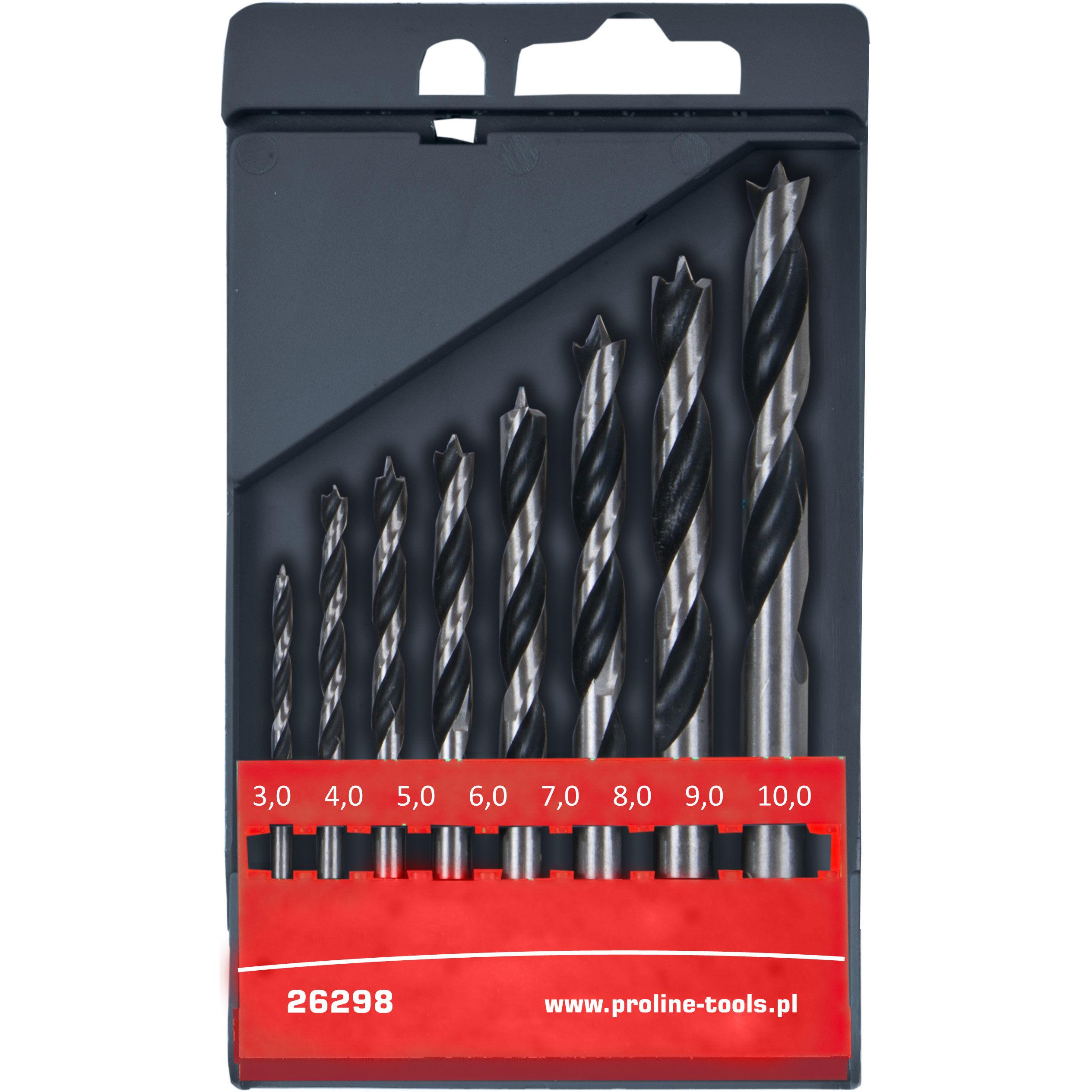 Grąžtas Wiertła Medienos grąžtai, 5 vnt. rinkinys (4–10 mm), prolinas