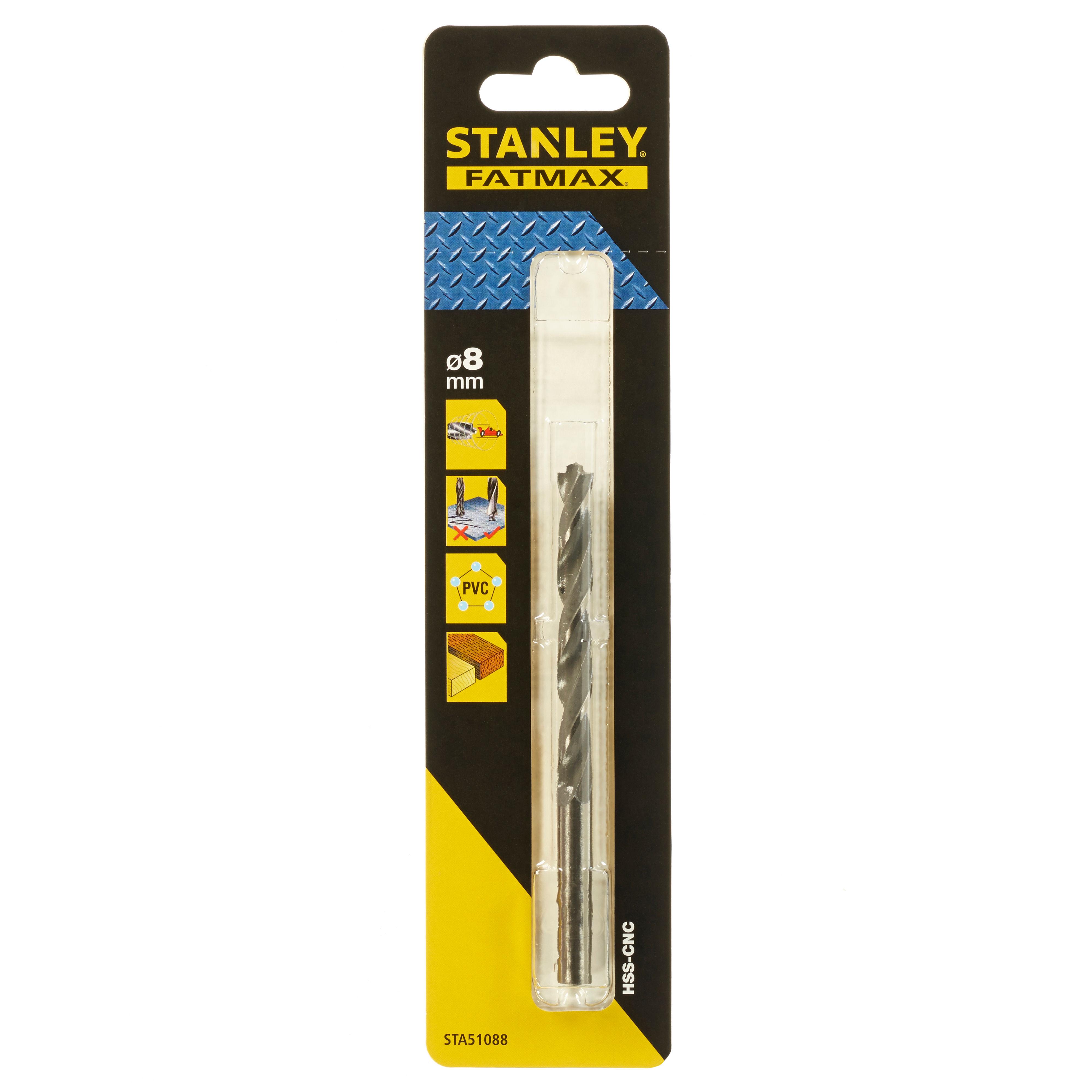 Stanley Wiertło Metalo grąžtas HSS-CNC, maks. skersmuo 8 mm