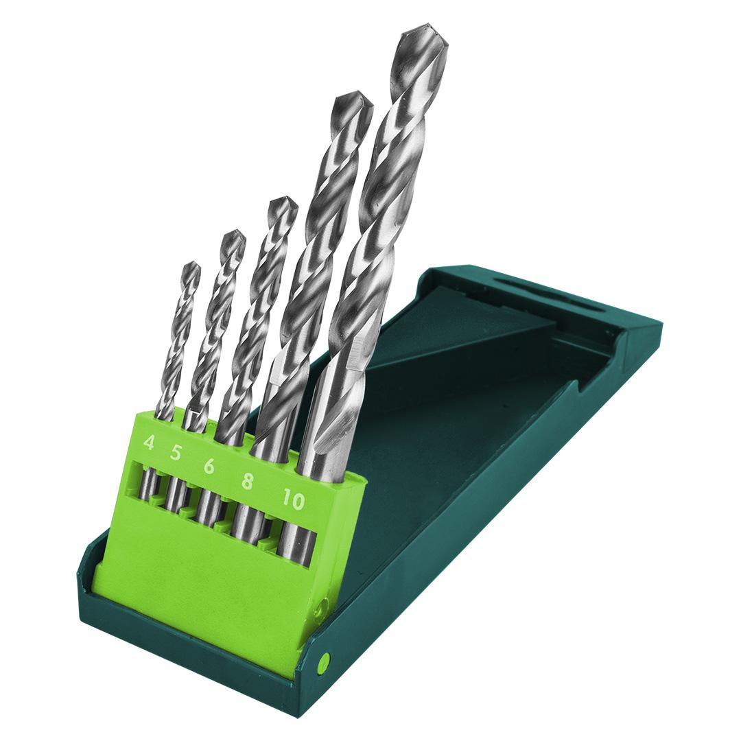 Grąžtas Verto Wiertła HSS-G metalo grąžtai, 4,0–10,0 mm, 5 vnt. rinkinys