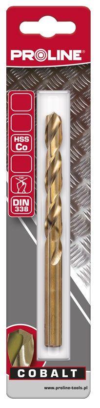 Wiertło Grąžtas metalui HSS-CO DIN338, šlifuotas, 4,8 mm, 2 vnt., blist proline