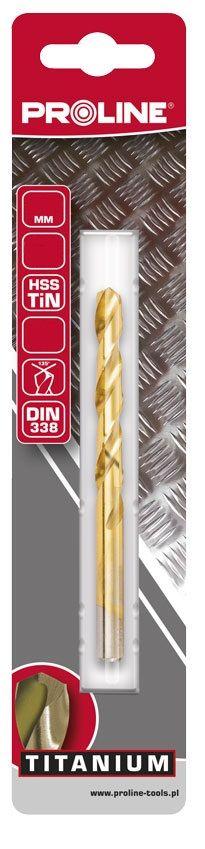 Grąžtas Wiertło do met hss tin din338 szlf.9.5mm vnt.1 blist proline