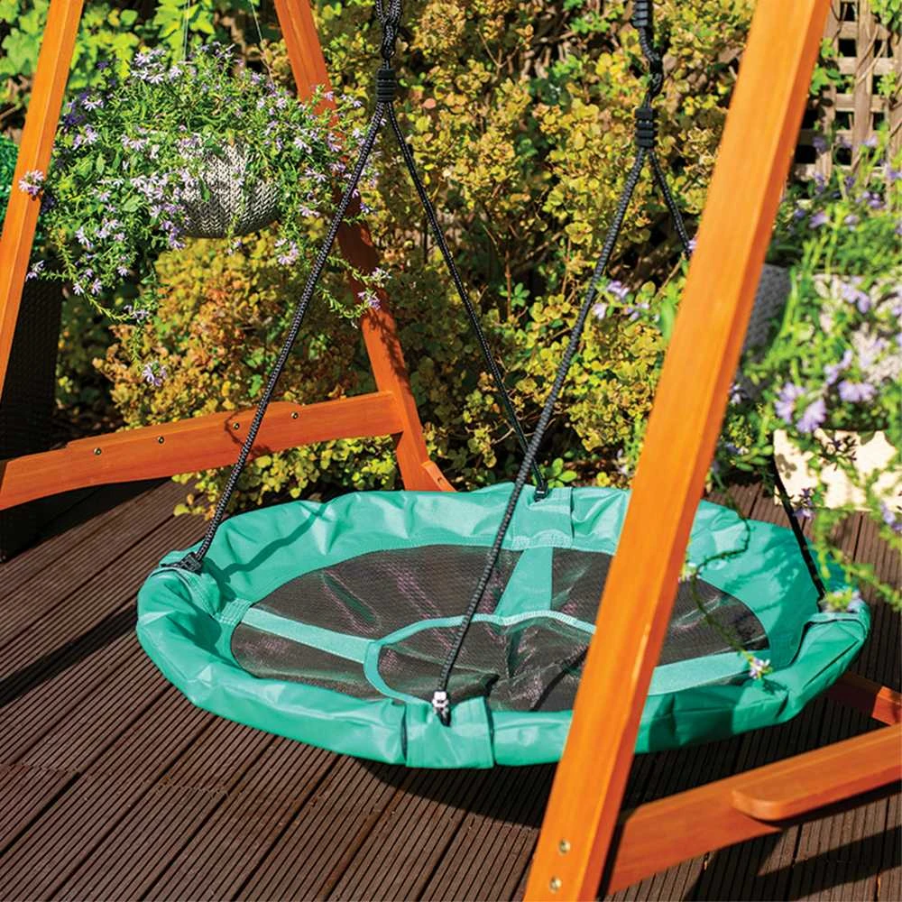 GREENMILL Sūpynių gandrų lizdas 100cm Žalias