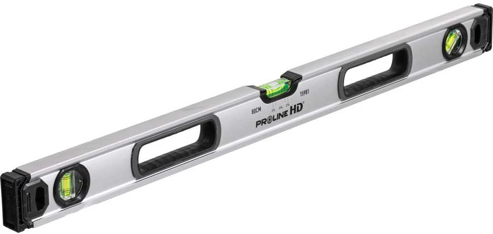 Poziomnica, Gulsčiukas hd3lib.2xfrez, 0,5 mm/1 m, 2 % magnetiškumo, 80 cm, proline hd