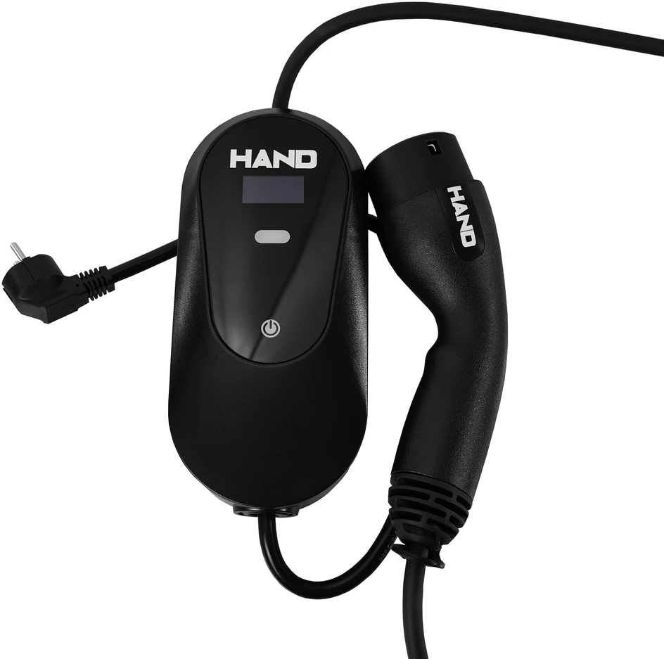 Hand Ev Įkroviklis samochodowa mobili regulowana type 2; 3.5 kw; 220v; 16a; ip55; dł przewodu 5m
