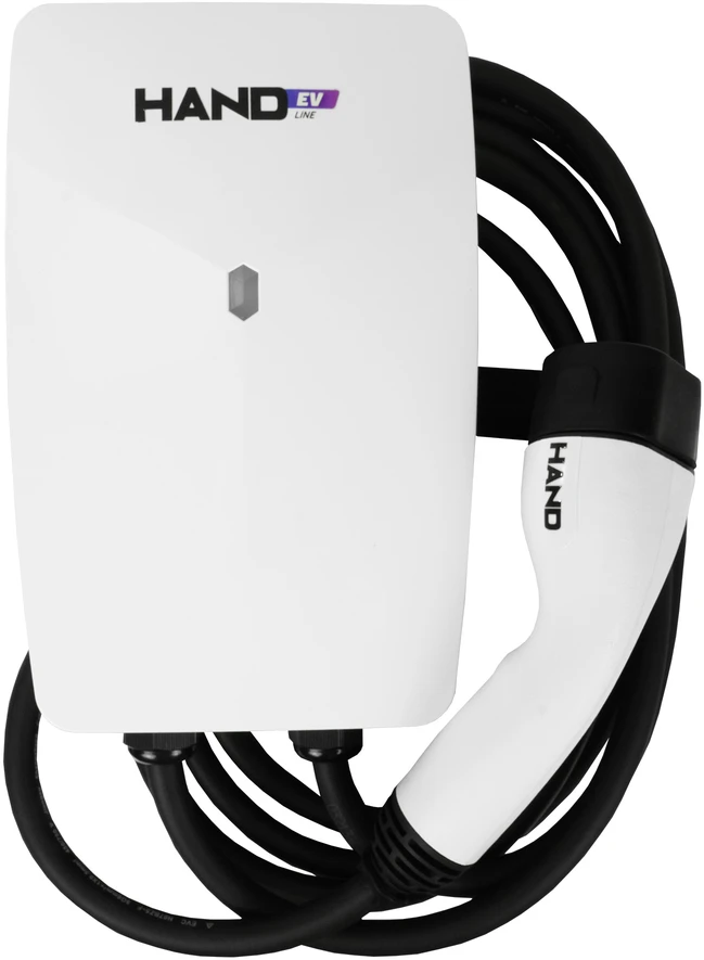 Hand Ev Įkroviklis samochodowa ścienna type 2; 22kw; 380v; 32a; ip55; dł przewodu 4,5mb