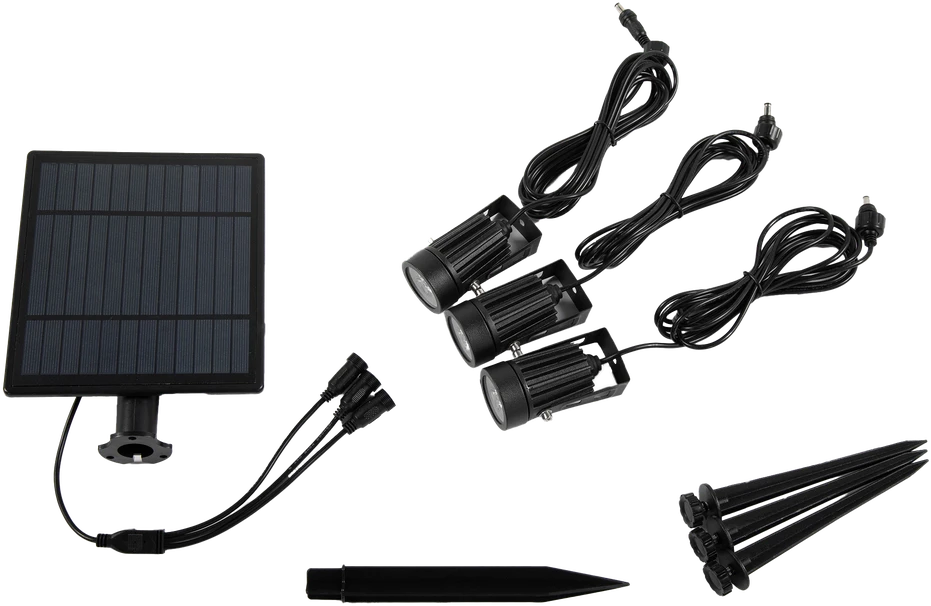 Hand Light Lampa ogrodowa solarna 3x350lm (2w)/6000k – ip44