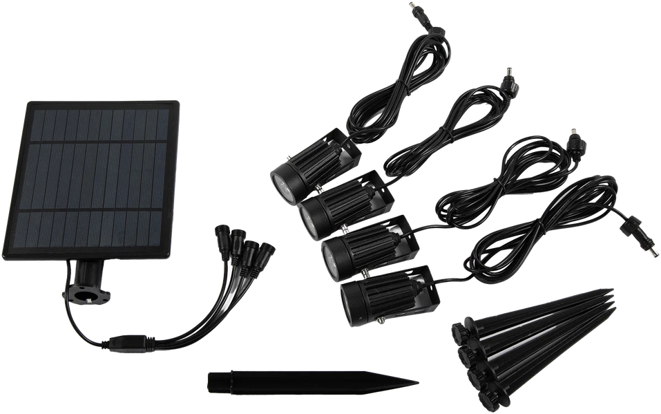 Hand Light Lampa ogrodowa solarna 4x350lm (2w)/6000k -ip44