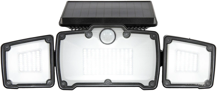 HAND Light Lampa ścienna solarna 3x panel 218 led su pultu , czujnik ruchu, zmierzchu – 4w ; 500lm – ip65