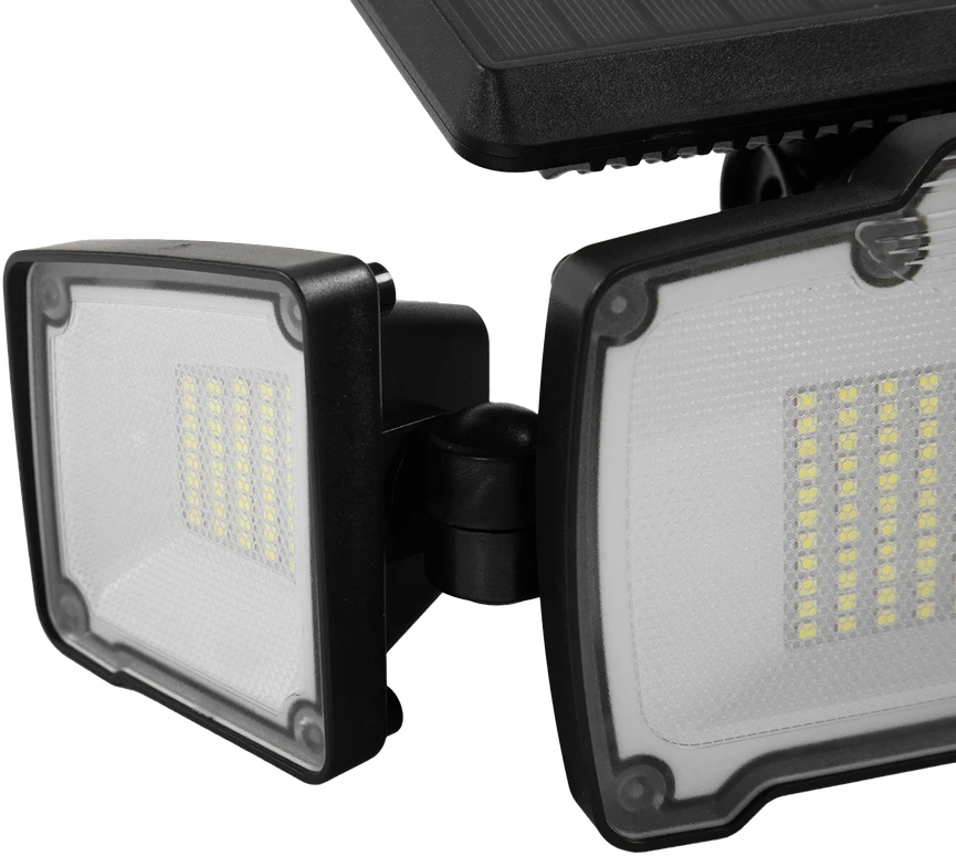 HAND Light Lampa ścienna solarna 3x panel 218 led su pultu , czujnik ruchu, zmierzchu – 4w ; 500lm – ip65