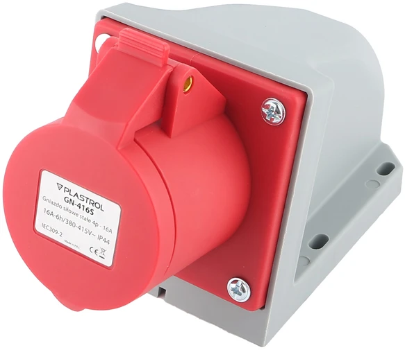 HAND Plastrol Fiksuotas maitinimo lizdas 4p - 16A GN-416S